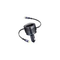 Baseus Enjoyment Max încărcător auto cu cabluri USB-C+USB-C 60W Negru