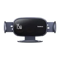 Suport auto cu încărcător inductiv Baseus LightChaser (negru)