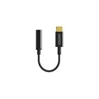 Adaptor Choetech AUX003 USB-C la adaptor jack audio de 3,5 mm (negru)