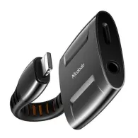Adaptor de la Lightning la Lightning + AUX 3.5mm mini jack, Mcdodo CA-6340 (negru)