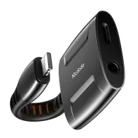 Adaptor de la Lightning la Lightning + AUX 3.5mm mini jack, Mcdodo CA-6340 (negru)