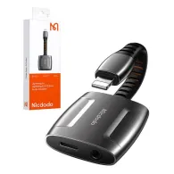 Adaptor de la Lightning la Lightning + AUX 3.5mm mini jack, Mcdodo CA-6340 (negru)