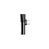 Baseus Audio Adapter USB-C to Mini Jack 3.5mm + USB-C (black)