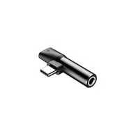 Baseus Audio Adapter USB-C to Mini Jack 3.5mm + USB-C (black)