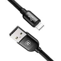 Baseus 3w1 USB-C/Lightning/Micro 3.5A 0.3m cablu USB (czarny)