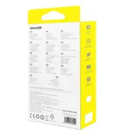 Cablu 3 în 1 Baseus Free2Draw USB către M+L+C 100W, 1,1 m (alb)