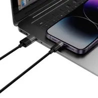 Cablu încărcare rapidă USB la M+L+C Baseus StarSpeed 3,5A 0,6 m (negru)