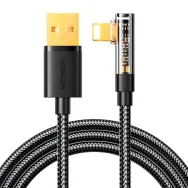 Cablu unghiular USB-A / Lightning / 1,2 m Joyroom S-UL012A6 (negru)