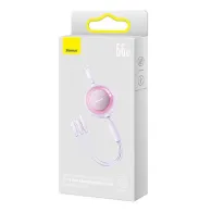 Cablu USB 3-în-1 Baseus Bright Mirror 2 - micro-USB/ USB-C/ Lightning 66W / 2A 1.1m (Mov)