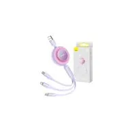 Cablu USB 3-în-1 Baseus Bright Mirror 2 - micro-USB/ USB-C/ Lightning 66W / 2A 1.1m (Mov)