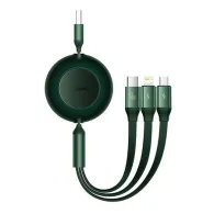 Cablu USB 3-în-1 Baseus Bright Mirror 2 - micro-USB/ USB-C/ Lightning 66W / 2A 1.1m (Verde)