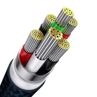 Cablu USB 3-în-1 Baseus Flash Series (albastru)