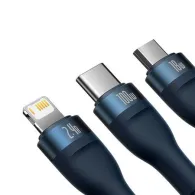 Cablu USB 3-în-1 Baseus Flash Series (albastru)