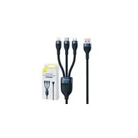 Cablu USB 3-în-1 Baseus Flash Series (albastru)