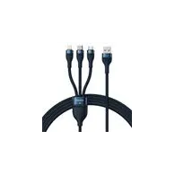 Cablu USB 3-în-1 Baseus Flash Series (albastru)