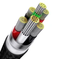 Cablu USB 3-în-1 Baseus Flash Series (negru)