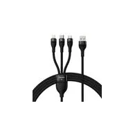 Cablu USB 3-în-1 Baseus Flash Series (negru)