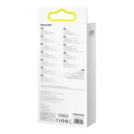 Cablu USB 3-în-1 Baseus Flash Series, USB-C + micro USB + Lightning, 66W, 1.2m (albastru)