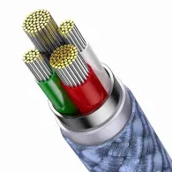 Cablu USB 3-în-1 Baseus StarSpeed , USB-C + micro USB + Lightning, 3.5A, 1.2m (albastru)