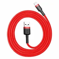 Baseus Cablu Cafule USB Lightning 2,4A 0,5m (roșu)