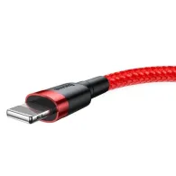 Baseus Cablu Cafule USB Lightning 2,4A 0,5m (roșu)