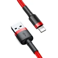 Baseus Cablu Cafule USB Lightning 2,4A 0,5m (roșu)