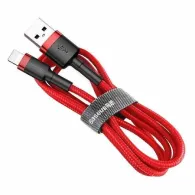 Baseus Cablu Cafule USB Lightning 2,4A 0,5m (roșu)
