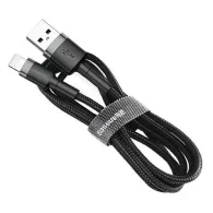 Cablu Lightning USB Baseus Cafule 1,5A 2m (szaro-czarny)