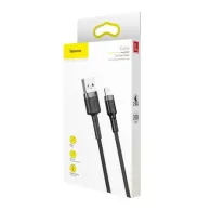 Cablu Lightning USB Baseus Cafule 1,5A 2m (szaro-czarny)