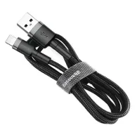 Cablu Lightning USB Baseus Cafule 2,4A 0.5m (szaro-czarny)