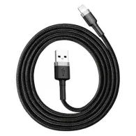 Cablu Lightning USB Baseus Cafule 2,4A 1m (szaro-czarny)