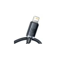 Cablu USB cu fulger de bază Crystal Shine, 2.4A, 2m (czarny)