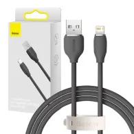 Cablu USB cu fulger de bază Jelly, 2,4A 1,2m (czarny)