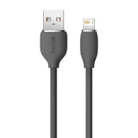 Cablu USB cu fulger de bază Jelly, 2,4A 1,2m (czarny)