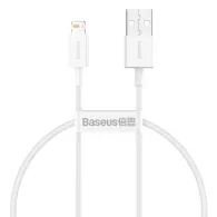 Cablu USB cu fulger de bază Superior Series, 2.4A, 0.25m (biały)