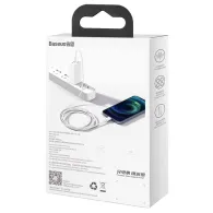 Cablu USB cu fulger de bază Superior Series, 2.4A, 1m (biały)