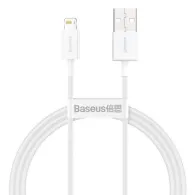 Cablu USB cu fulger de bază Superior Series, 2.4A, 1m (biały)