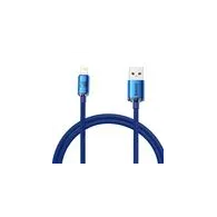 Cablu USB la Lightning Baseus Crystal Shine, 2.4A, 1.2m (niebieski)