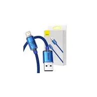Cablu USB la Lightning Baseus Crystal Shine, 2.4A, 2m (niebieski)