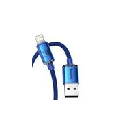 Cablu USB la Lightning Baseus Crystal Shine, 2.4A, 2m (niebieski)