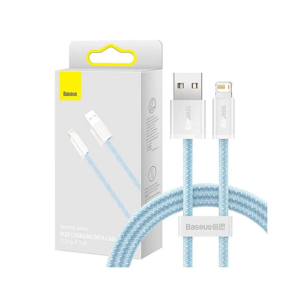 Cablu USB la Lightning Baseus Dynamic, 2.4A, 1m (albastru)