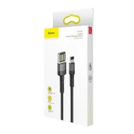 Cablu USB Lightning (reversibil) Baseus Cafule 1.5A 2m (gri/negru)