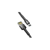 Cablu USB Lightning (reversibil) Baseus Cafule 1.5A 2m (gri/negru)