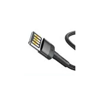 Cablu USB Lightning (reversibil) Baseus Cafule 2.4A 1m (gri/negru)