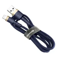 Cablu USB Lightning Baseus Cafule 1.5A 2m (auriu și albastru marin)