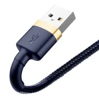Cablu USB Lightning Baseus Cafule 1.5A 2m (auriu și albastru marin)