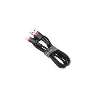 Cablu USB Lightning Baseus Cafule 1.5A 2m (negru/roșu)