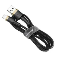 Cablu USB Lightning Baseus Cafule 2.4A 1m (auriu/negru)