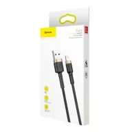 Cablu USB Lightning Baseus Cafule 2.4A 1m (auriu/negru)