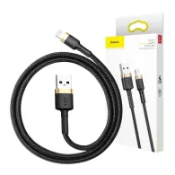 Cablu USB Lightning Baseus Cafule 2A 3m (auriu/negru)